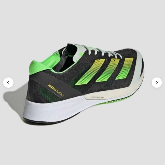 NEW ADIDAS Adizero Adios 7 M Black Solar Green 11 US 10.5 UK 45 1/3 EUR main image 8